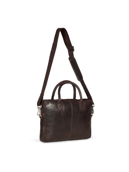 Torba na laptopa Howard London skórzana brązowa