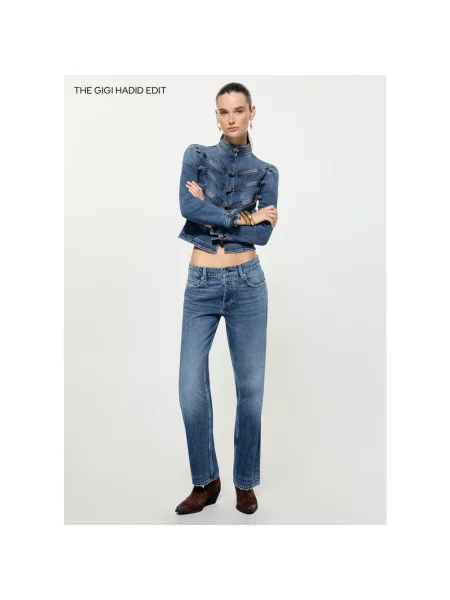 Jeansy straight leg Liu Jo niebieskie
