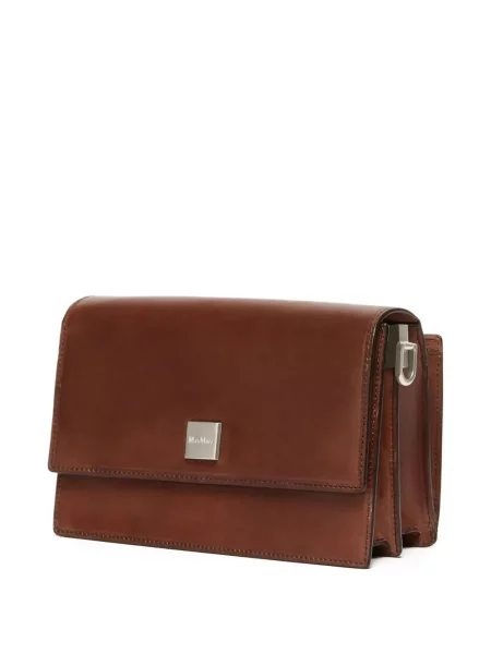 Geanta de piele Max Mara din piele maro