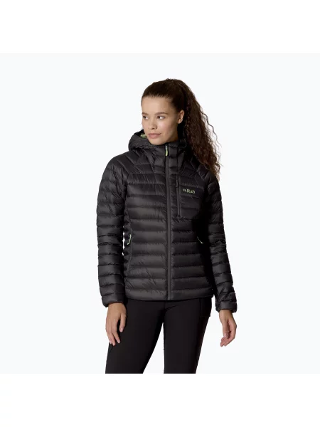 Дамско пухено яке Rab Microlight Alpine Hoody graphene сиво