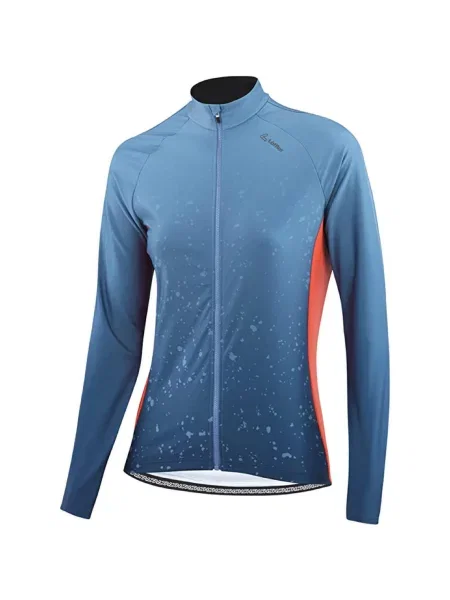 Koszulka rowerowa z długim rękawem W Bike L/S Jersey Dirt niebieska