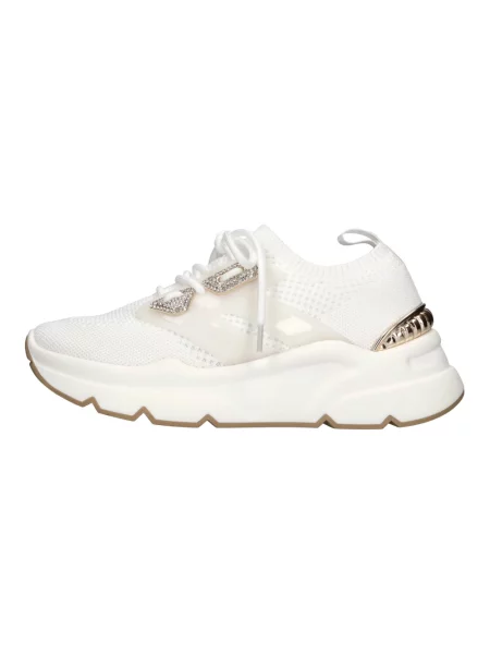Sneakersy Emanuélle Vee skórzane białe