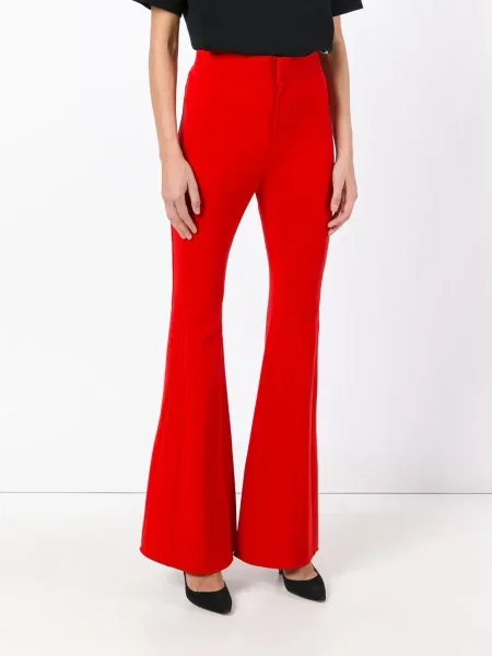 Pantaloni Givenchy cu talie înaltă roșu