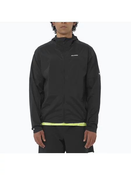 Мъжко яке за бягане Salomon Sense Aero Wind black черно