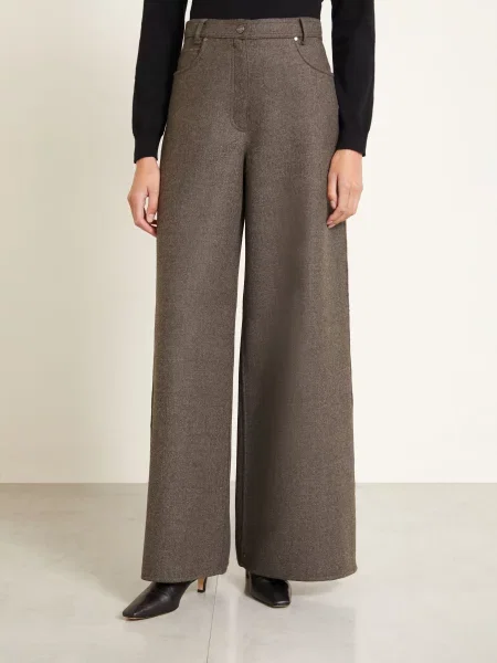 Max Mara Marlene Kalhoty Gennaio tmavě šedá
