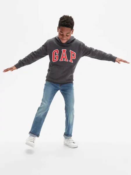 Jeansy straight leg Gap szare
