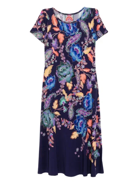 Костюм миди рокля Johnny Was до коляното виолетово