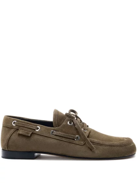 Pantofi loafer Proenza Schouler din piele verde