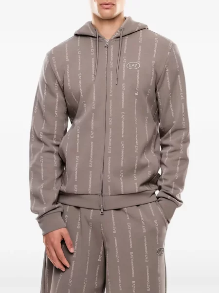 Суичър с качулка Ea7 Emporio Armani с принт