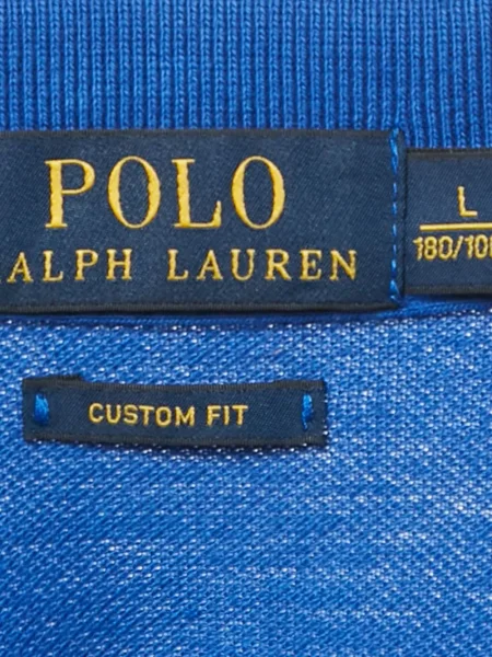 Костюм поло тениска Polo Ralph Lauren от джърси на райета черно