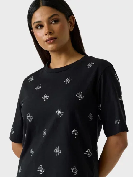 Футболка Guess с принтом черная