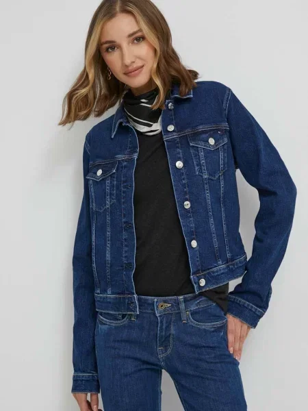 Tommy Hilfiger Kurtka jeansowa granatowy