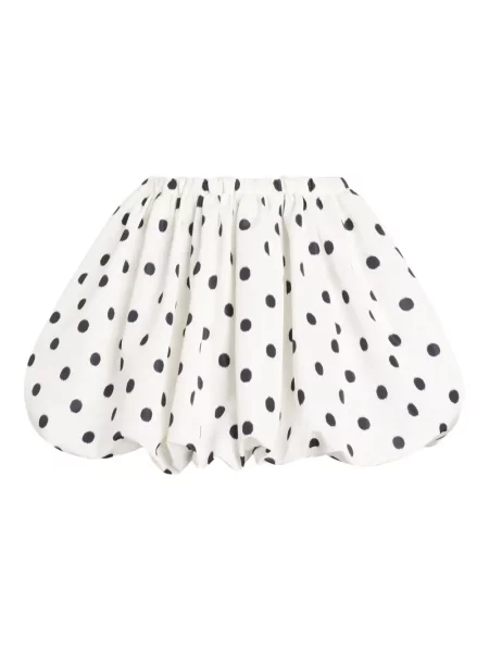 Mała mały spódnica mini Patou w kształcie litery A biała