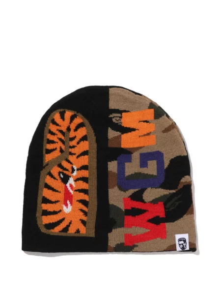 Kapa A Bathing Ape® s camo uzorkom crna