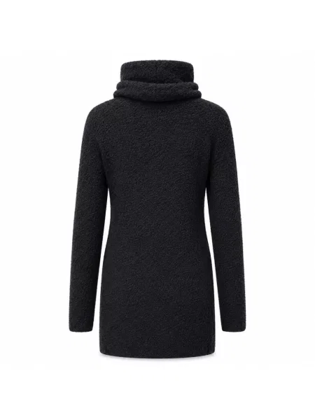 Bukiecik sukienka Dolce And Gabbana z długim rękawem czarna