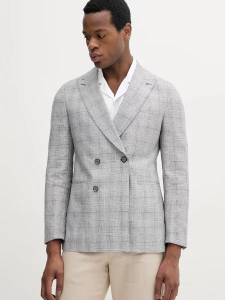 Suknjič s primesjo volne Michael Kors siva