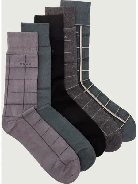 BOSS BLACK Șosete Check CC negru