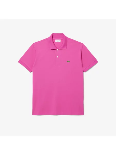 Lacoste Koszulka Polo Classic Fit Original Piqué różowa