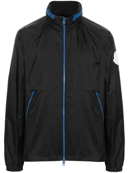 Geacă Moncler cu glugă negru