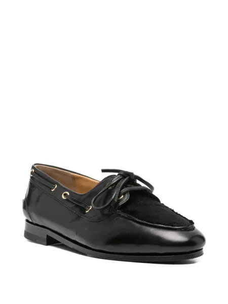 Pantofi loafer Bally cu șireturi din piele negru