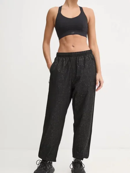 Emporio Armani spodnie dresowe wzorzyste czarny