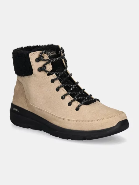 Велурени апрески Skechers GLACIAL ULTRA WOOD черно