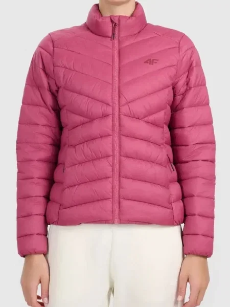 4F kurtka pikowana puchowa hydrofobowa CITY JACKETS M różowa