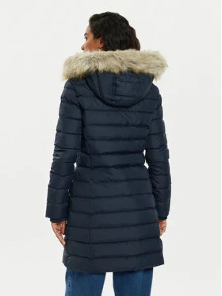 Tommy Jeans Pūkinė striukė Essential Tamsiai mėlyna
