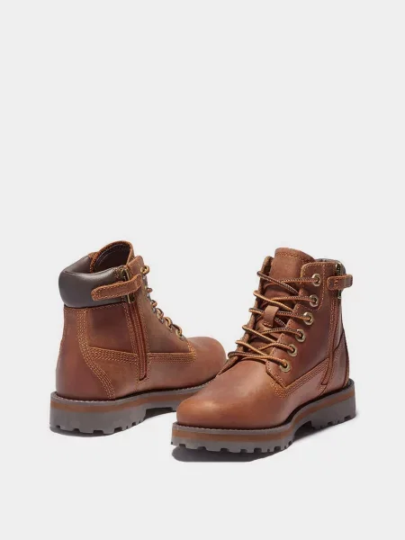 Дитячі Черевики Timberland COURMA шкіра/текстиль коричневий