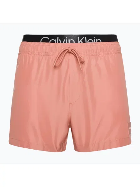 Мъжки къси бански Calvin Klein Short Double Wb къси панталони розови