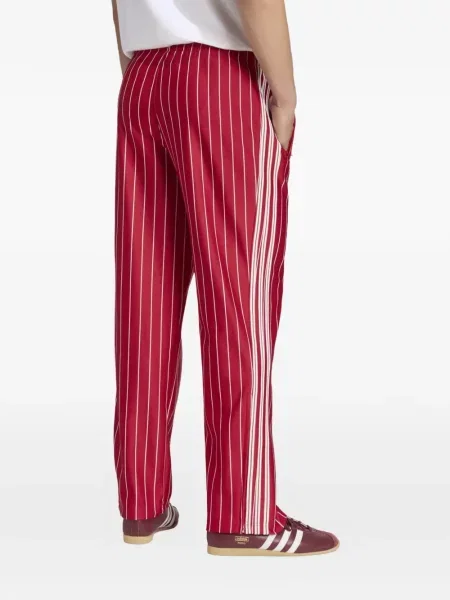 Pantaloni Adidas alergare roșu