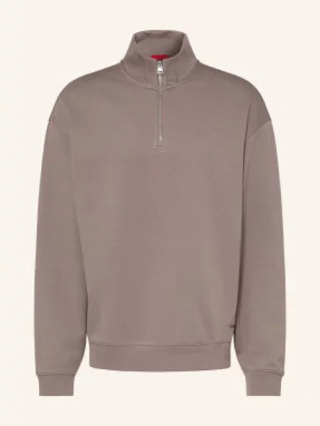 Hugo Bluza Dresowa Typu Troyer Dalizip beige beżowa