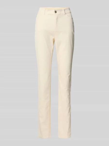 Spodnie sztruksowe o kroju slim fit z 5 Christian Berg Woman
