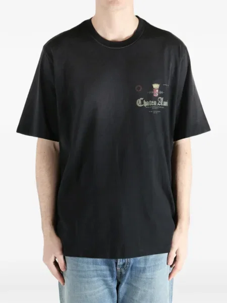 Tricou Amiri cu imagine negru