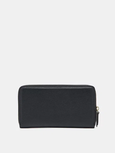 Кожаный кошелек Emporio Armani черный