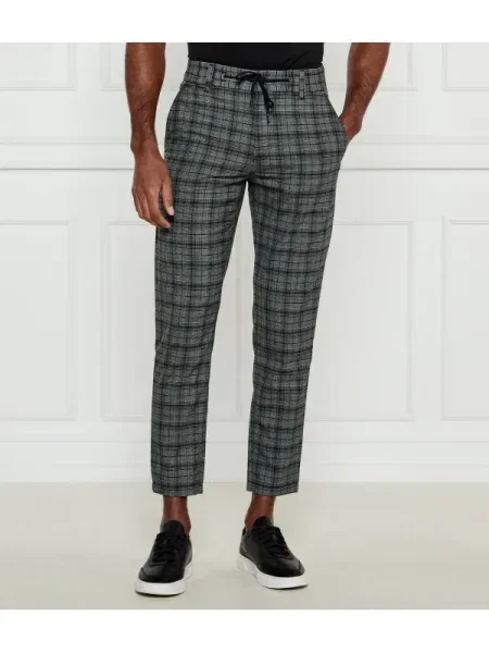 BOSS ORANGE Pantaloni chino | Tapered fit gri