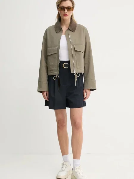 Шорти Marc O'Polo однотонні висока посадка синій