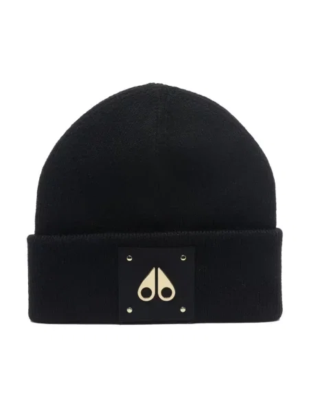 Czapka Moose Knuckles z logo czarna