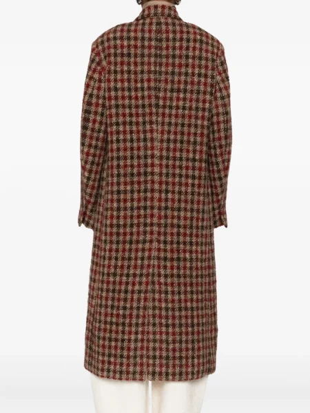 Palton Uma Wang în carouri roșu