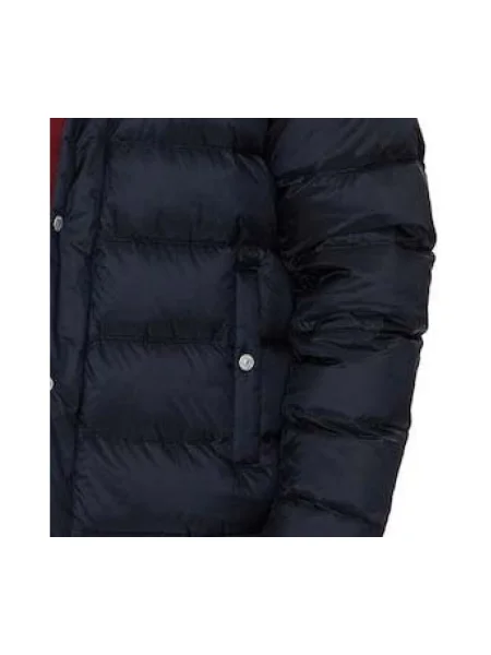 Bunda Tommy Hilfiger so stojačikom modrá