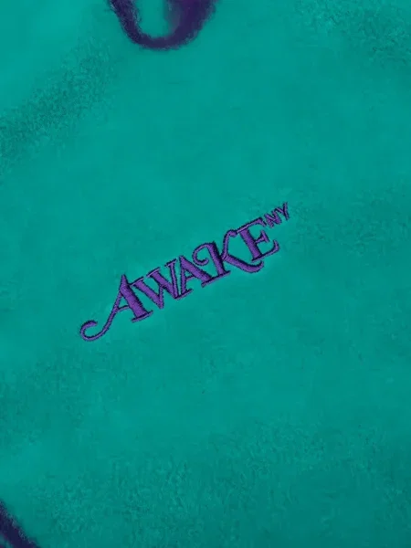 Флийс полар Awake Ny с принт зелено
