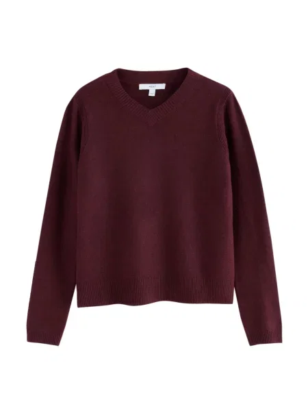Next Pulover burgundy roșu