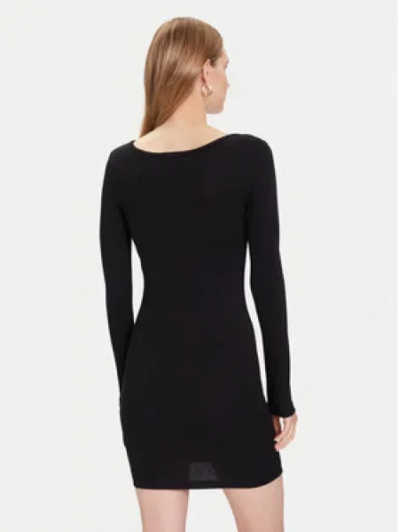 Odgovarati traper haljina Guess crna