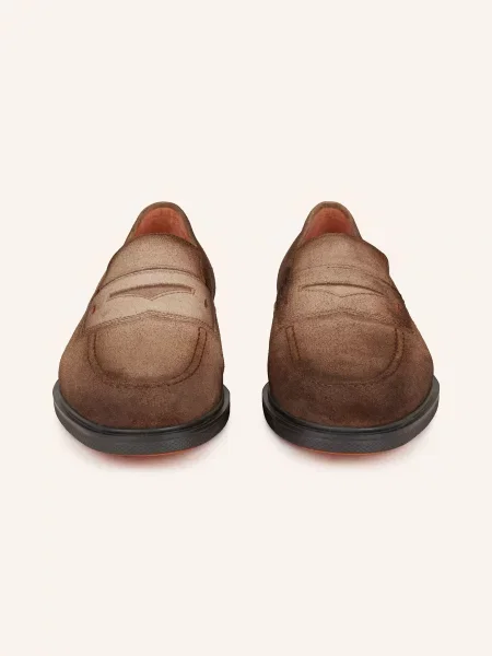 Santoni Penny Loafers braun brązowe