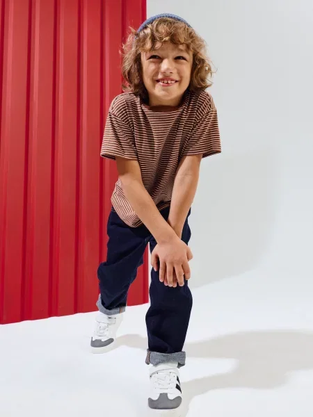 Sinsay džíny loose tapered námořnická modrá