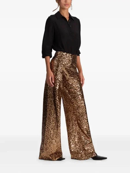 Pantaloni Alice + Olivia auriu