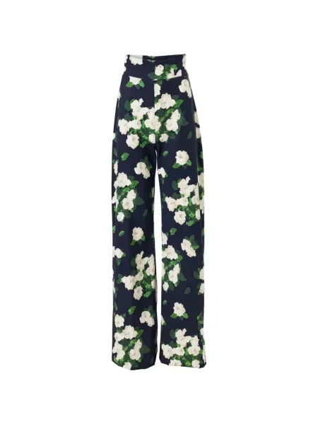 Pantaloni Carolina Herrera cu imagine albastru