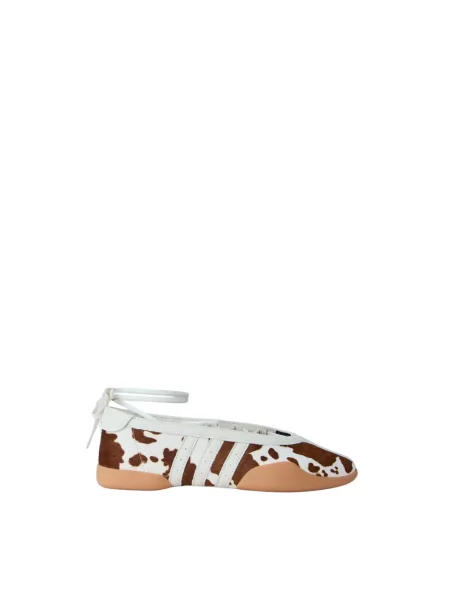 Balerinki Adidas skórzane brązowe