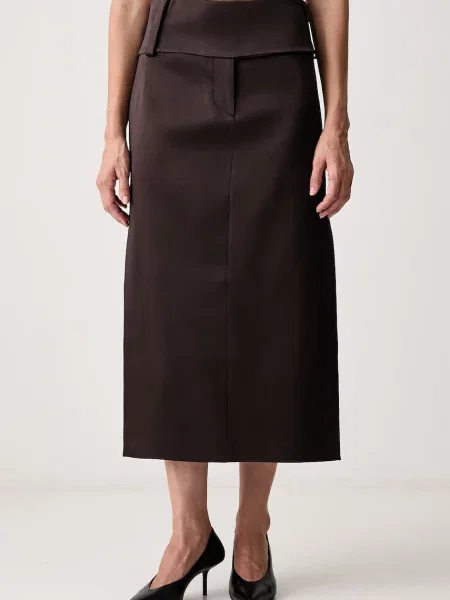 Sportmax Oblare fustă cu acetat