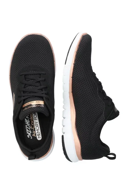 SKECHERS Nízke tenisky Flex Appeal svetlobéžová čierna